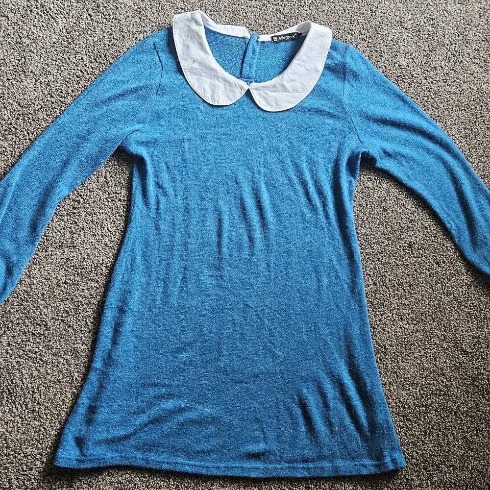 Allegra K Peter Pan Sweater Dress